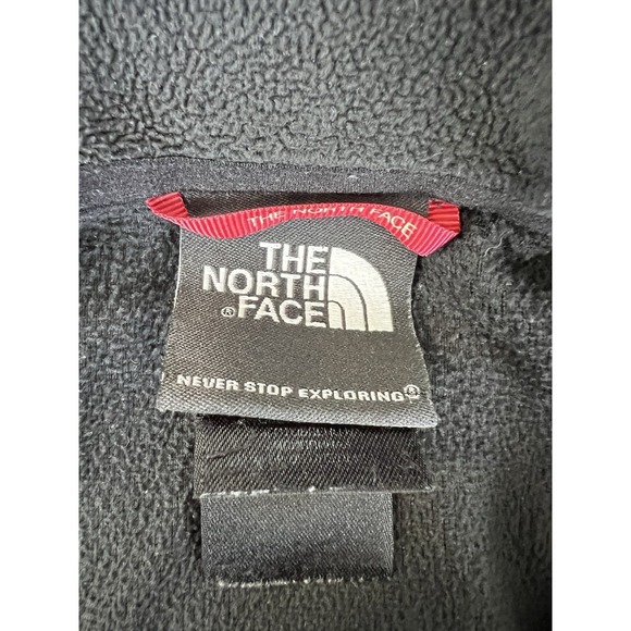 North Face Mens Sz Medium Black 1/4 Zip Sweatshirt Outdoors Casual Polartec - Picture 4 of 8